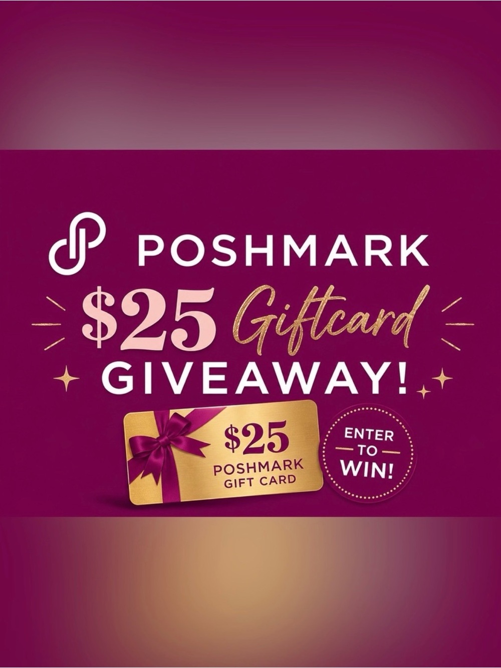 $25 POSHMARK GIFT CARD OR GOLD EYE MASK